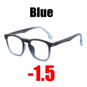 SOOLALA Clip On Magnet Prescription Myopia Glasses Men Women TR90 Clip On Sunglasses Lens Anti Blue Light Optical Glasses Frame