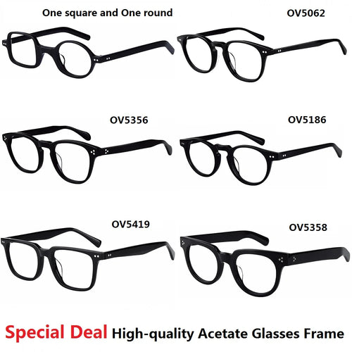 Offerta speciale Marca Occhiali da vista in acetato Montatura da uomo Occhiali da vista Occhiali da donna Montature da lettura ottica Miopia