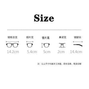 Square polygon Frame Plain glasses blue membrane Glasses all can match Men Women  glasses lenses Blocking Glasses Eyewear