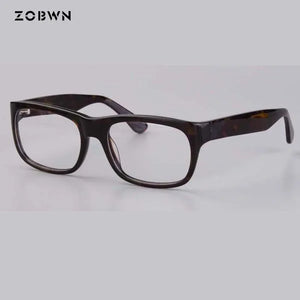 Squqre optical frames business man 2018 hot selling  Men Women acetate Eyeglasses Brand Retro old man for reading Glasses