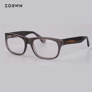 Squqre optical frames business man 2018 hot selling  Men Women acetate Eyeglasses Brand Retro old man for reading Glasses