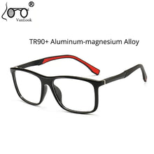 Carica l&#39;immagine nel visualizzatore di Gallery, TR90 Sport Eyeglasses Big Vision Men Women Aluminum Magnesium Optical Spectacle For Prescription Glasses Frame Myopia Reading