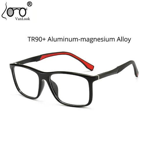 TR90 Sport Eyeglasses Big Vision Men Women Aluminum Magnesium Optical Spectacle For Prescription Glasses Frame Myopia Reading