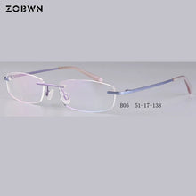 Load image into Gallery viewer, Titanium rimless frames   Eyeglasses 안경테 Glasses Women Eyewear armacao oculos de grau marcas oculos de grau feminino