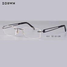 Load image into Gallery viewer, Titanium rimless frames   Eyeglasses 안경테 Glasses Women Eyewear armacao oculos de grau marcas oculos de grau feminino