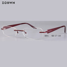 Load image into Gallery viewer, Titanium rimless frames   Eyeglasses 안경테 Glasses Women Eyewear armacao oculos de grau marcas oculos de grau feminino