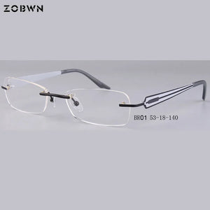 Montature senza montatura in titanio Occhiali da vista 안경테 Occhiali Donna Occhiali armacao oculos de grau marcas oculos de grau feminino