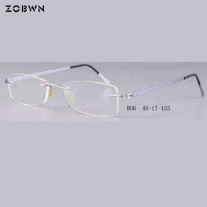 Titanium rimless frames   Eyeglasses 안경테 Glasses Women Eyewear armacao oculos de grau marcas oculos de grau feminino