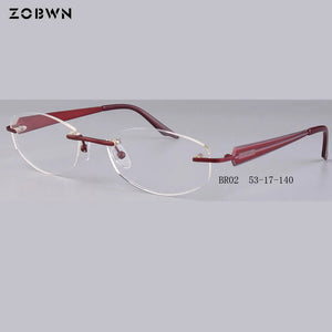 Titanium rimless frames   Eyeglasses 안경테 Glasses Women Eyewear armacao oculos de grau marcas oculos de grau feminino