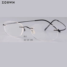 Load image into Gallery viewer, Titanium rimless frames   Eyeglasses 안경테 Glasses Women Eyewear armacao oculos de grau marcas oculos de grau feminino