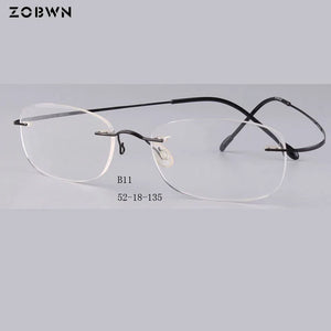 Titanium rimless frames   Eyeglasses 안경테 Glasses Women Eyewear armacao oculos de grau marcas oculos de grau feminino