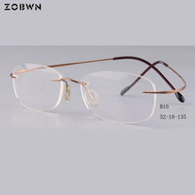 Load image into Gallery viewer, Titanium rimless frames   Eyeglasses 안경테 Glasses Women Eyewear armacao oculos de grau marcas oculos de grau feminino