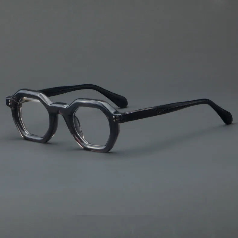 Handmade Acetate Eyeglasses Frame Retro Men Optical Eyewear Prescription Vintage Glasses Women Spectacle