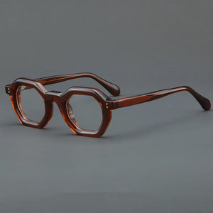 Handmade Acetate Eyeglasses Frame Retro Men Optical Eyewear Prescription Vintage Glasses Women Spectacle