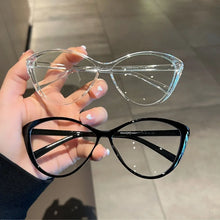 Carica l&#39;immagine nel visualizzatore di Gallery, Transparent Computer Glasses Frame Women Anti Blue Light Round Eyewear Blocking Glasses Optical Spectacle Eyeglass glasses