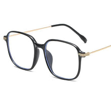 Load image into Gallery viewer, Transparent blue light blocking glasses men Women Oversized Square Frame Myopia Reading   eyeglasses alloy frame