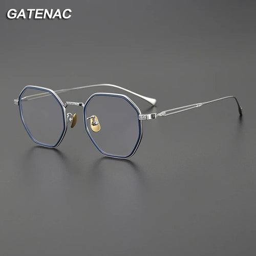 Ultra Light Vintage Pure Titanium Eyeglasses Frame Men Japan Prescription Myopia Glasses Frame Women Retro   Brand Eyewear