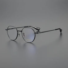 Carica l&#39;immagine nel visualizzatore di Gallery, Ultralight Pure Titanium Glasses Frame Women Men Round Myopia Eyeglasses Optical Spectacle Reading Computer Eyewear Gafa