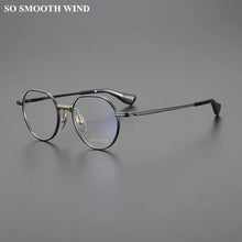 Carica l&#39;immagine nel visualizzatore di Gallery, Ultralight Pure Titanium Glasses Frame Women Men Round Myopia Eyeglasses Optical Spectacle Reading Computer Eyewear Gafa