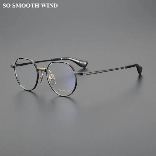 Ultralight Pure Titanium Glasses Frame Women Men Round Myopia Eyeglasses Optical Spectacle Reading Computer Eyewear Gafa