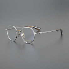 Carica l&#39;immagine nel visualizzatore di Gallery, Ultralight Pure Titanium Glasses Frame Women Men Round Myopia Eyeglasses Optical Spectacle Reading Computer Eyewear Gafa