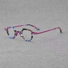 Load image into Gallery viewer, Ultralight titanium acetate small frame men and women personality irregular optical frame luxury brand myopia prescription glass