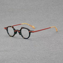 Carica l&#39;immagine nel visualizzatore di Gallery, Ultralight titanium acetate small frame men and women personality irregular optical frame luxury brand myopia prescription glass