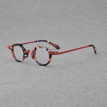 Load image into Gallery viewer, Ultralight titanium acetate small frame men and women personality irregular optical frame luxury brand myopia prescription glass