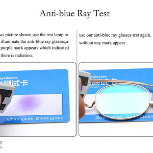 Unisex Anti-blue light Thin Reading Glasses Men Women Stainless Steel Frame Eyeglasses +1.00 +1.50 +2.00+ 2.50 +3.00