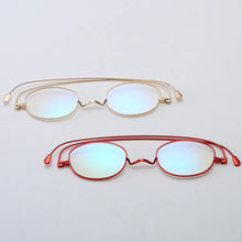 Load image into Gallery viewer, Unisex Anti-blue light Thin Reading Glasses Men Women Stainless Steel Frame Eyeglasses +1.00 +1.50 +2.00+ 2.50 +3.00