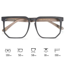 Load image into Gallery viewer, Vazrobe Oversized Eyeglasses Frames Male Wooden glasses men spring hinge big large wide face square spectacles for prescription