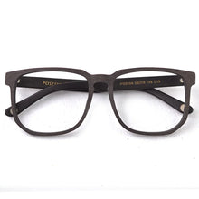 Load image into Gallery viewer, Vazrobe Oversized Eyeglasses Frames Male Wooden glasses men spring hinge big large wide face square spectacles for prescription