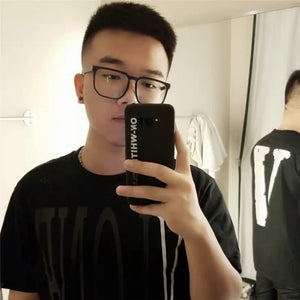 Vazrobe Oversized Eyeglasses Frames Male Wooden glasses men spring hinge big large wide face square spectacles for prescription