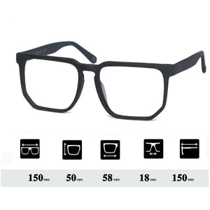 Vazrobe Oversized Eyeglasses Frames Male Wooden glasses men spring hinge big large wide face square spectacles for prescription