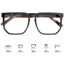 Load image into Gallery viewer, Vazrobe Oversized Eyeglasses Frames Male Wooden glasses men spring hinge big large wide face square spectacles for prescription