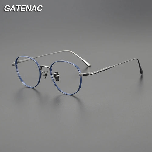 Vintage Pure Titanium Eyeglasses Frame Men Ultra Light Prescription Myopia Glasses Frame Women     Brand Eyewear