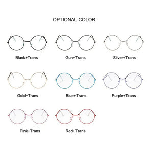 Vintage Round Glasses Clear Lens  Gold Round Metal Frame Glasses Optical Men Women Eyeglass Frame Fake Glasses