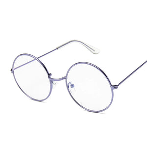 Vintage Round Glasses Clear Lens  Gold Round Metal Frame Glasses Optical Men Women Eyeglass Frame Fake Glasses