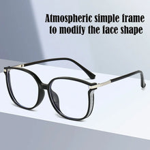 Carica l&#39;immagine nel visualizzatore di Gallery, Vintage Square Metal Glitter Frame Reading Glasses Women Optical Eyewear Anti-blue Light Presbyopia Eyeglasses