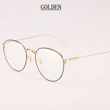 Load image into Gallery viewer, Width-140 Women Titanium Eyeglasses Frames Eyewear Men ultra light retro  thin Whole Temple optical prescription Glasses