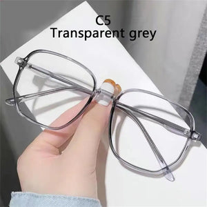 Women Men Vintage Retro Metal Frames Clear Lens Glasses Eyewear Big Round Circle Glasses