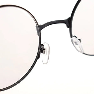 Women Men Vintage Retro Metal Frames Clear Lens Glasses Eyewear Big Round Circle Glasses