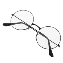 Carica l&#39;immagine nel visualizzatore di Gallery, Women Men Vintage Retro Metal Frames Clear Lens Glasses Eyewear Big Round Circle Glasses