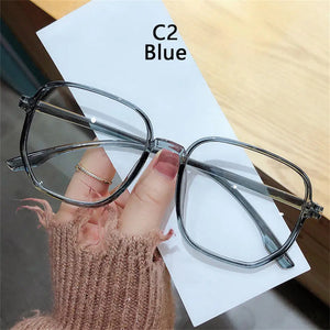 Women Men Vintage Retro Metal Frames Clear Lens Glasses Eyewear Big Round Circle Glasses