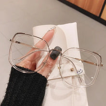 Carica l&#39;immagine nel visualizzatore di Gallery, Women Men Vintage Retro Metal Frames Clear Lens Glasses Eyewear Big Round Circle Glasses