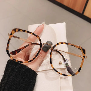 Women Men Vintage Retro Metal Frames Clear Lens Glasses Eyewear Big Round Circle Glasses