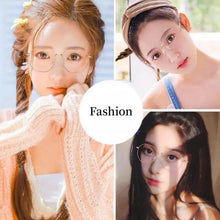 Carica l&#39;immagine nel visualizzatore di Gallery, Women Polygon Frame Tansparent Glasses Trend Ultra-Light Anti-blue Light Glasses Flat Mirror Computer Eyeglasses 2024