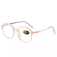 Load image into Gallery viewer, Women Reading Glasses Polygon Frame Transparent Glasses Ladies Retro Anti Fatigue Farsighted Eyewear +1.0 +1.5 +2.0 +2.5 To +4.0