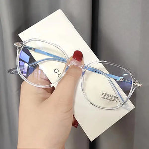 Women Reading Glasses Polygon Frame Transparent Glasses Ladies Retro Anti Fatigue Farsighted Eyewear +1.0 +1.5 +2.0 +2.5 To +4.0