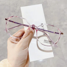 Carica l&#39;immagine nel visualizzatore di Gallery, Women Reading Glasses Polygon Frame Transparent Glasses Ladies Retro Anti Fatigue Farsighted Eyewear +1.0 +1.5 +2.0 +2.5 To +4.0